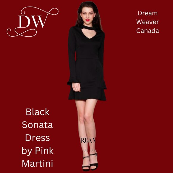 Sonata Black Dress | Pink Martini - Picture 1 of 8